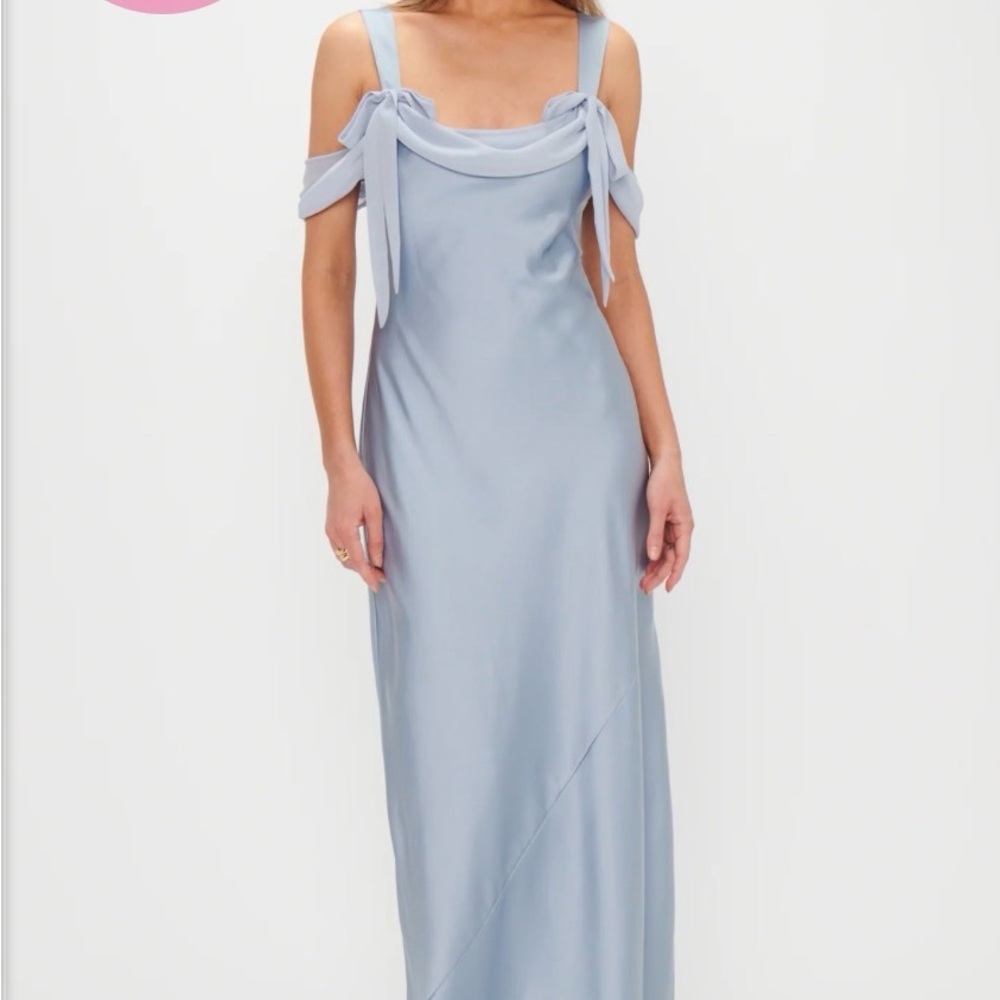 Show Me Your MuMu Soft Blue Maxi Dress